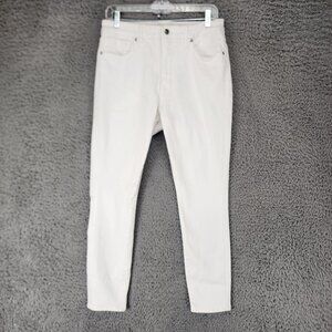 Good American Jeans Womens 31 White Skinny High Rise Stretch Shaping